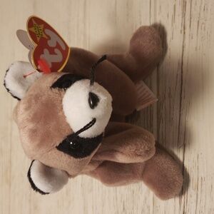 Ringo the Raccoon Ty Beanie Baby Mint Vintage 1995 Bean Bag Plush